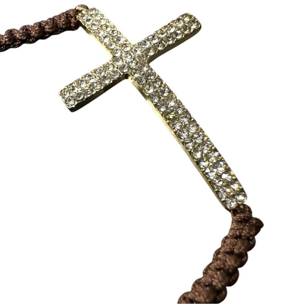 Handmade Adjustable Cross Bracelet - Picture 10 of 10